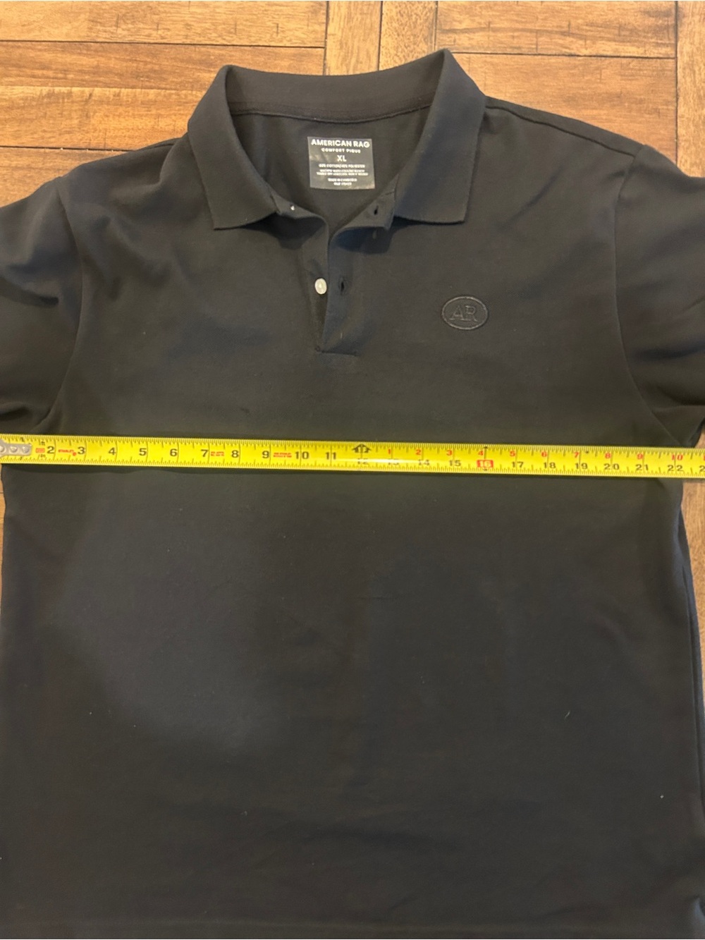 American Rag Black Men’s Polo with Subtle Logo - Picture 6 of 7